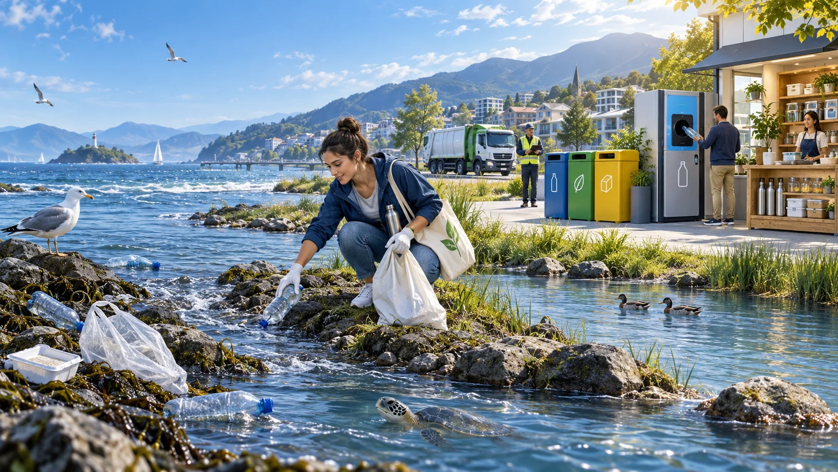 Plastic bags, plastic bottles, and plastic packaging are bad for the environment. What damage does plastic do to the environment? What can be done by governments and individuals to solve this problem?