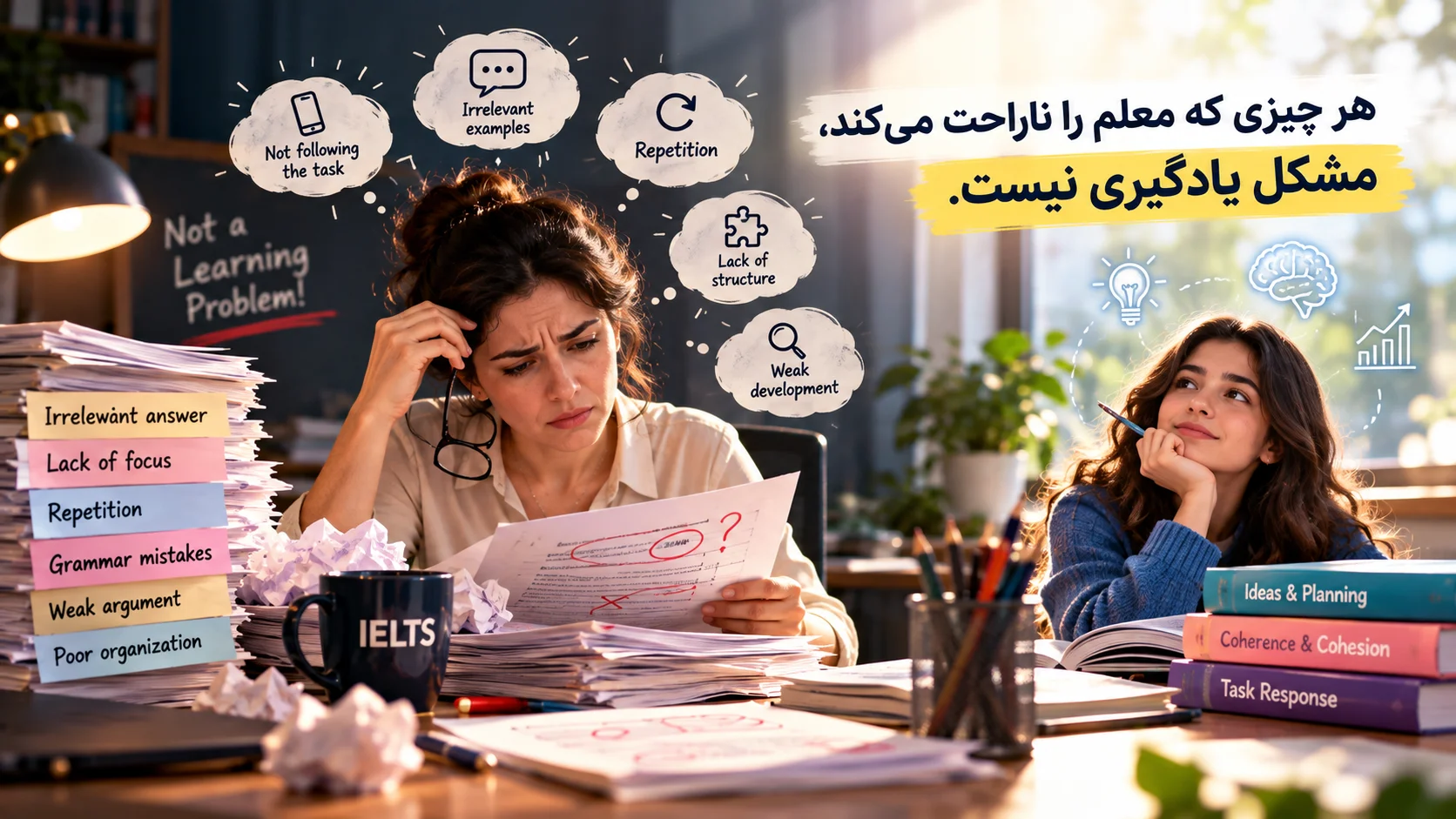 هر چیزی که معلم را ناراحت می‌کند، مشکل یادگیری نیست.