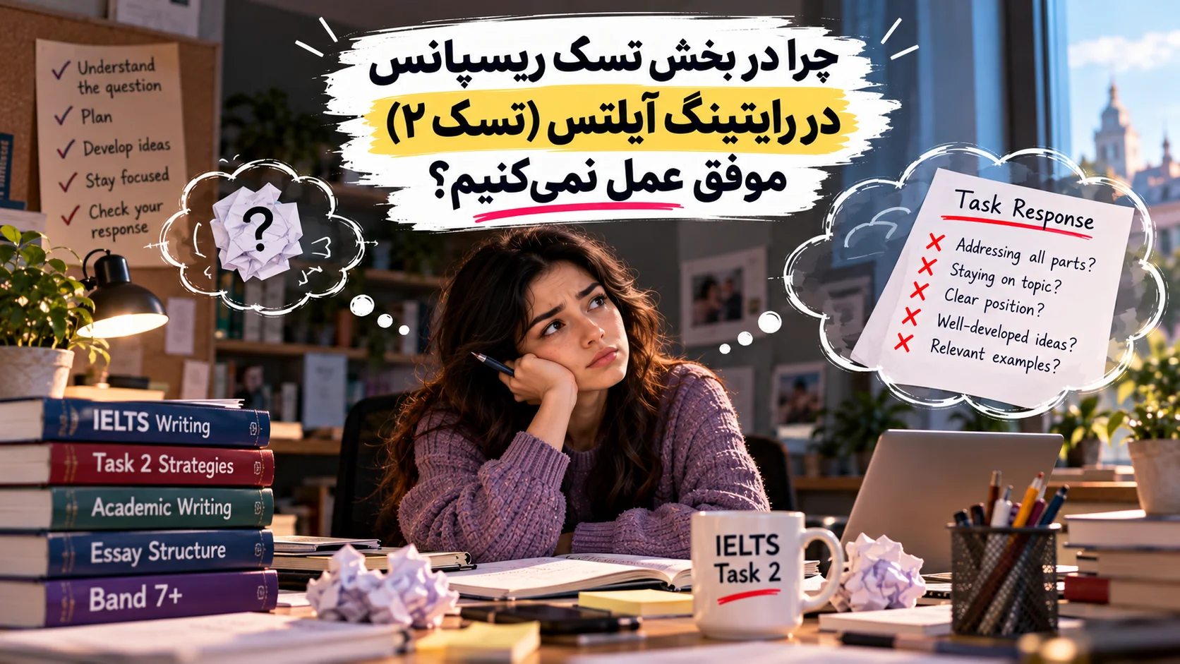 چرا در بخش تسک ریسپانس در رایتینگ آیلتس (تسک ۲) موفق عمل نمی‌کنیم؟