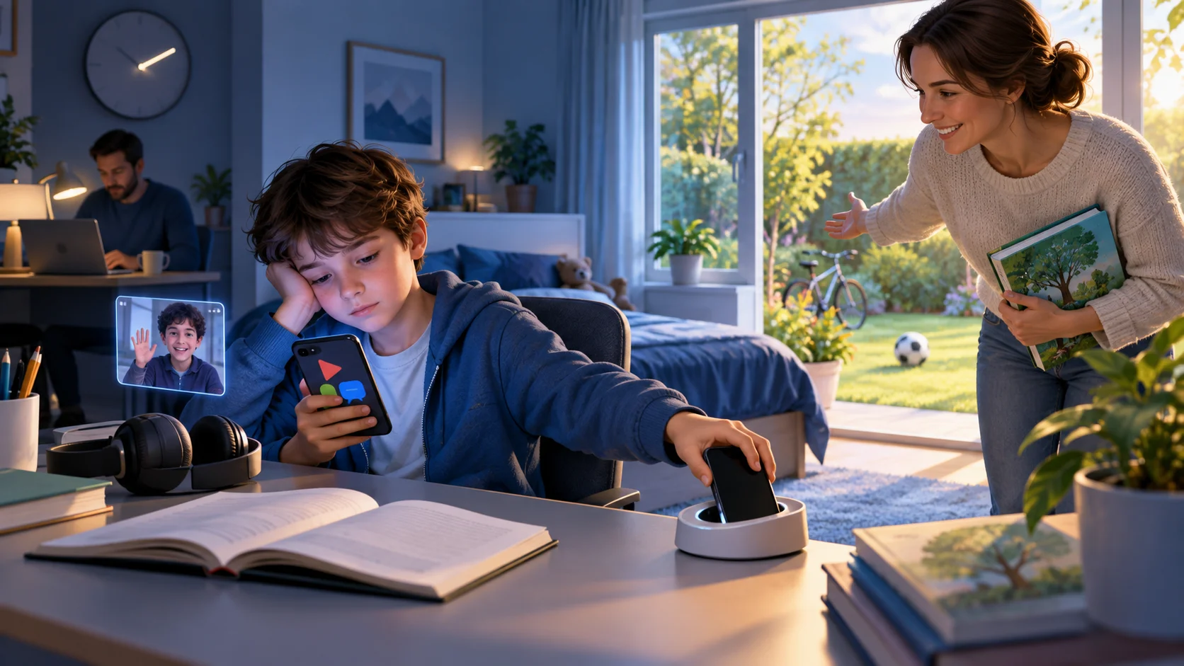 Some children spend hours every day on their smartphones.Why is this the case?Do you think this is a positive or negative development?