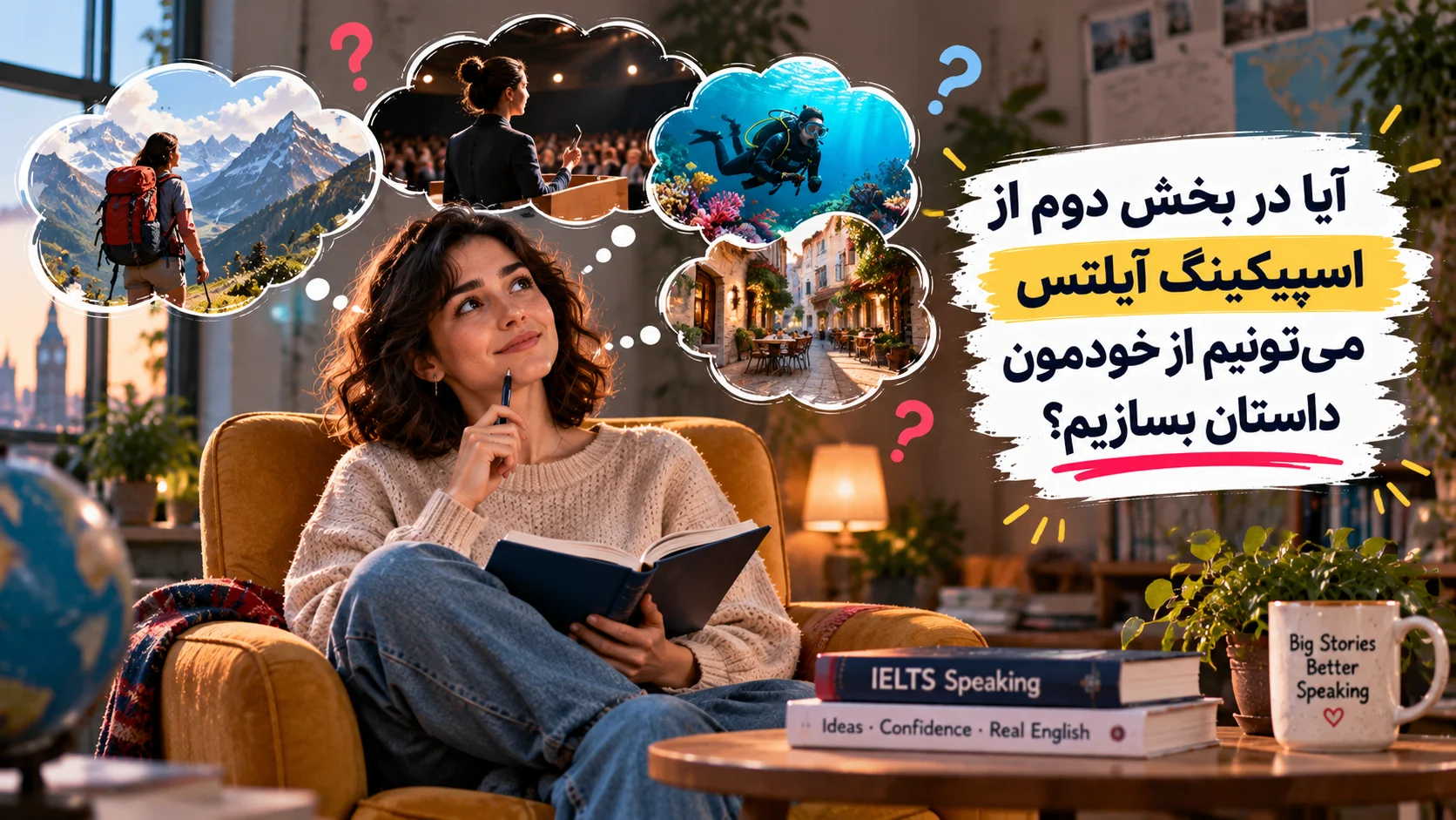 آیا در بخش دوم از اسپیکینگ آیلتس می‌تونیم از خودمون داستان بسازیم؟ داستانی غیرواقعی؟