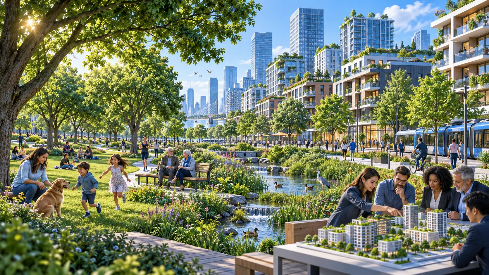 Some people say it is more important to plant trees in the open spaces in towns and cities than to build more housing.  To what extent do you agree or disagree?