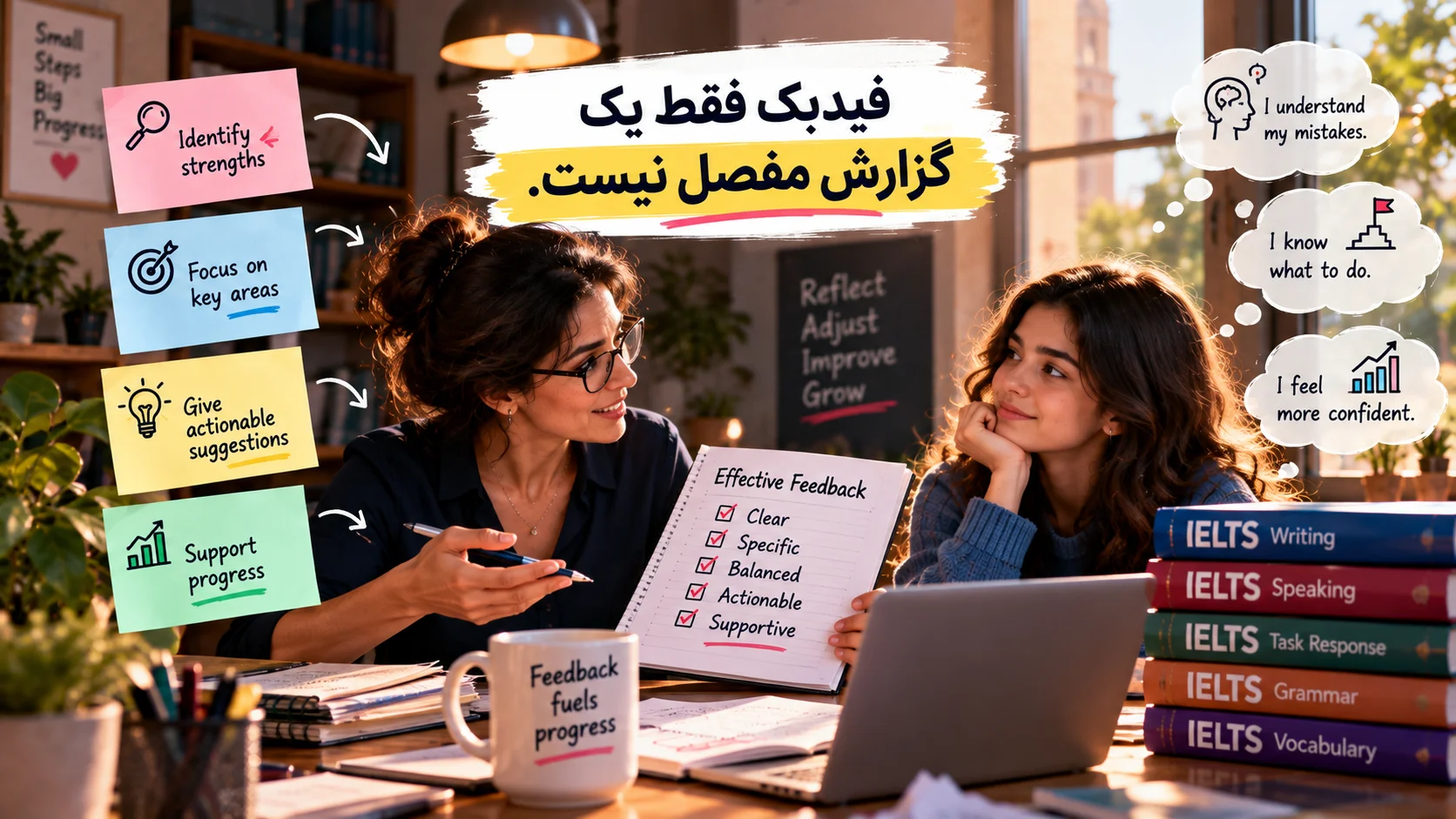 فیدبک فقط یک گزارش مفصل نیست.