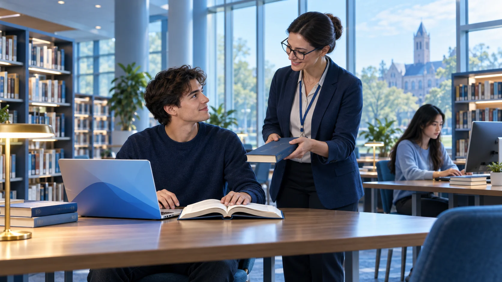Students today can easily access information online, so libraries are no longer necessary. Do you agree or disagree?