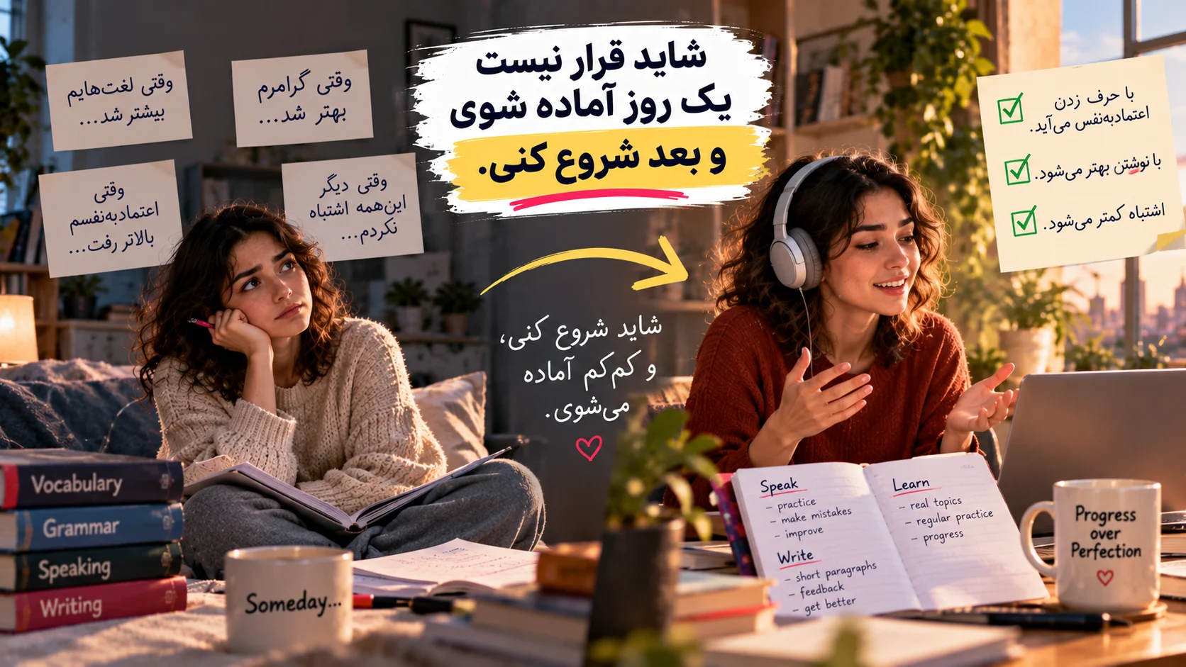یک روز قرار است آماده شوی و شروع کنی