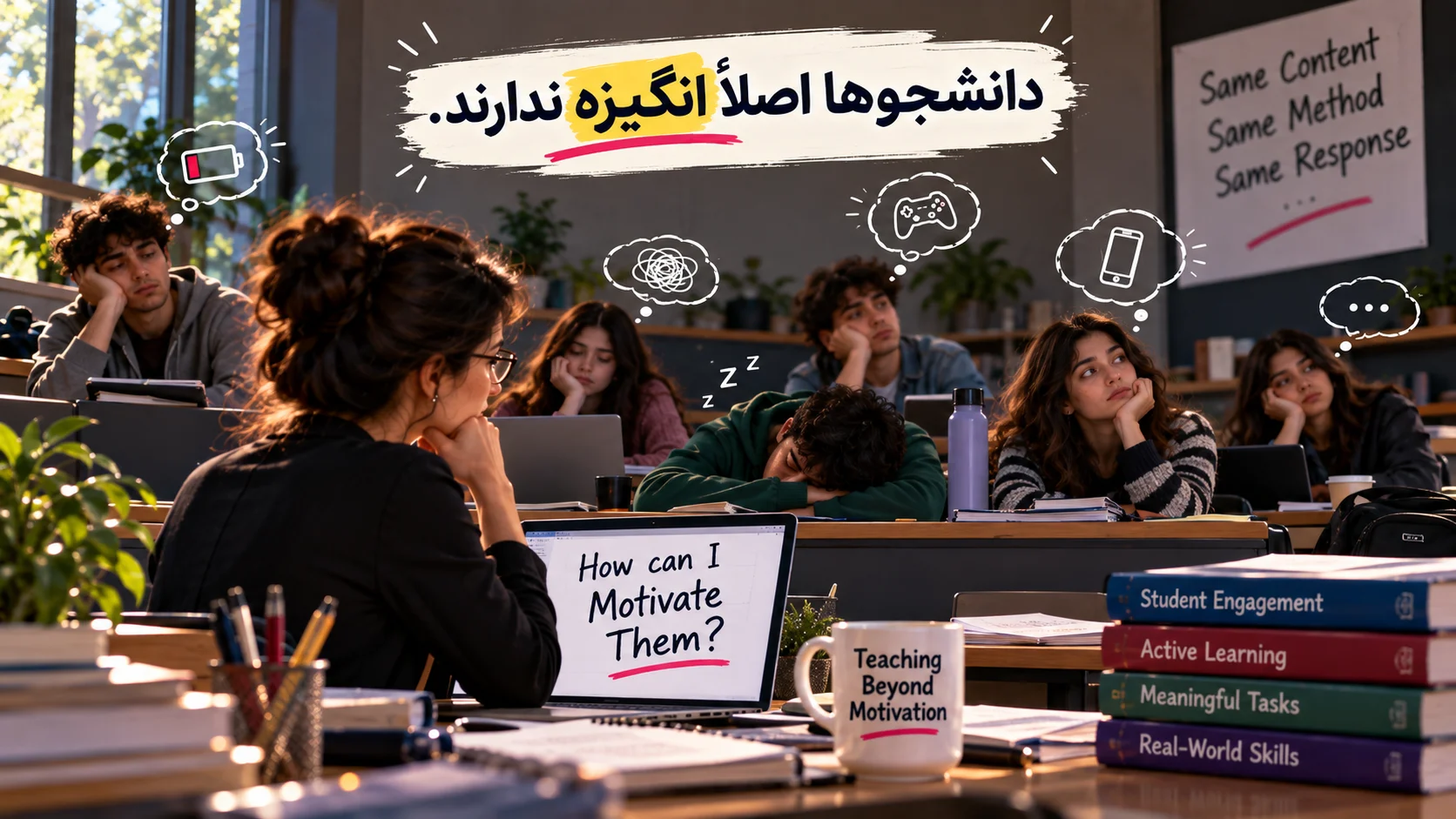 بچه‌ها اصلاً انگیزه ندارند.