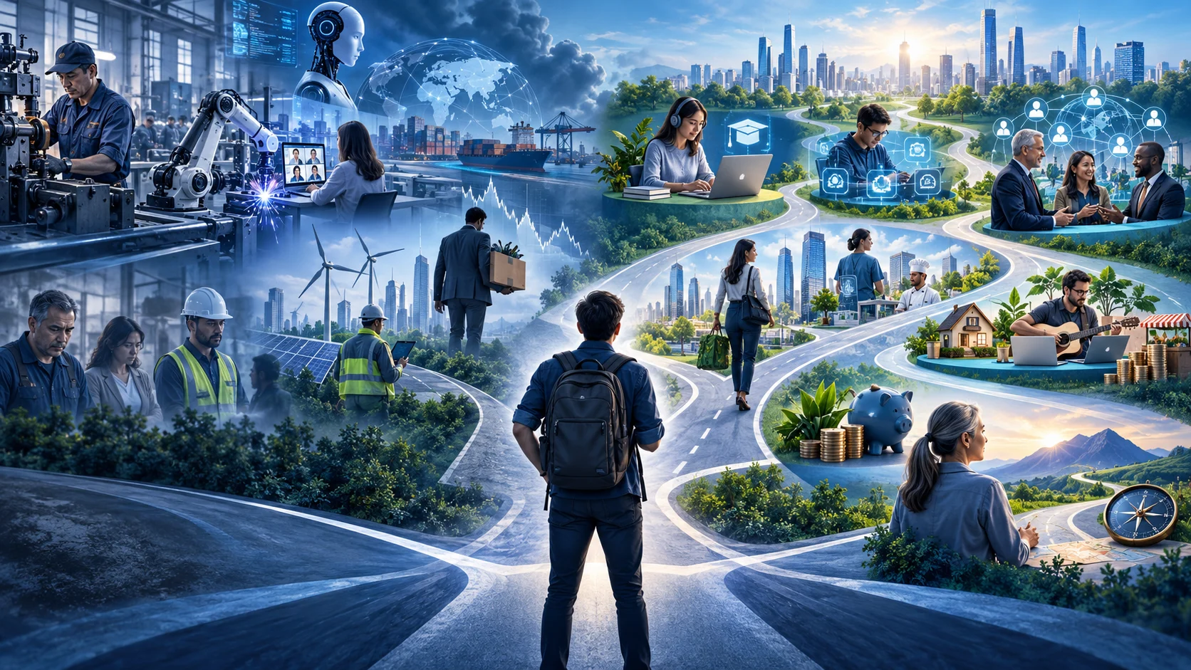 Employment opportunities are currently changing, and workers cannot expect the same job and working conditions throughout their lives. What are the possible reasons? Suggest several ways to plan for the future under these circumstances.