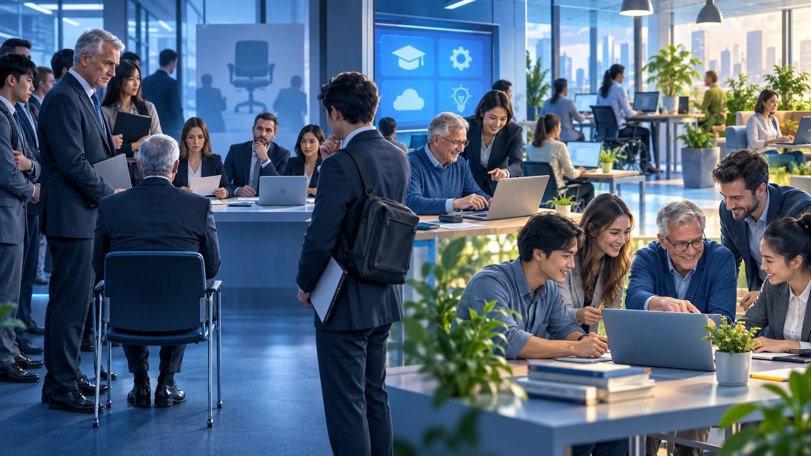 Nowadays, more and more older people who need employment have to compete with younger people for the same jobs.  What problems does this cause?  What measures can be taken to solve this problem?