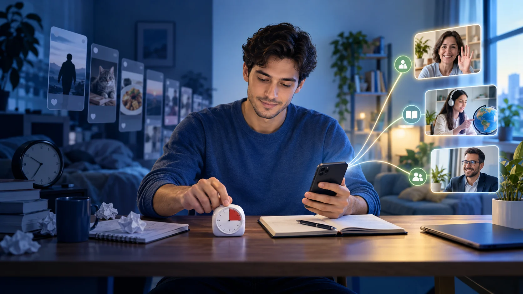 Some people believe that spending a lot of time on social media is a waste of time, while others think it can be useful. Discuss both views and give your opinion.